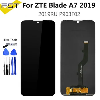 Črna 6.09 cm Za ZTE Blade A7 2019 P963F02 LCD-Zaslon In Zaslon na Dotik, Računalnike Senzor Skupščine Z Orodji Za ZTE A7 LCD