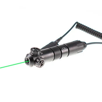 Zunanji Taktika Zeleni Laser Pogled Kazalec Puška LED Bliskavico Železniškega Gori Visoke Kakovosti Nepremočljiva Dolgo Puško Laser Obseg Za pravo Orožje