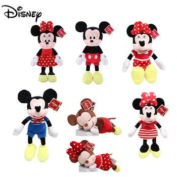 30 30 cm Disney Mickey Miške Minnie Mouse Plišastih Igrač Kawaii Mickey Mouse Igrače, Pliš Plišaste Igrače, Lutke za Otroke, Darila za Rojstni dan