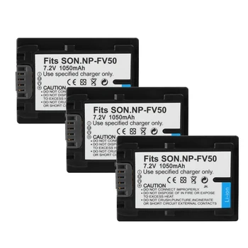 NP-FV50 NP FV50 NPFV50 NP-FV30 NP-FV40 Baterijo Fotoaparata 1050mAh Za Sony HDR-CX150E HDR-CX170 HDR-CX300 Batterie