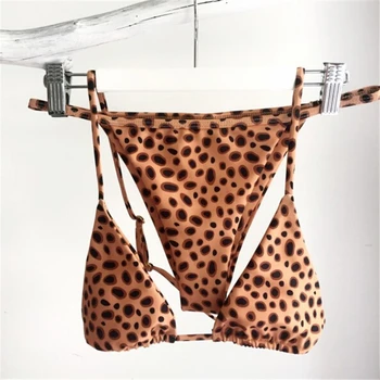 Seksi Žensk Leopard Bikini Push Up Kopalke Ženske Kopalke Plažo Bikini Brazilski Kopalke, Kopalke Kostum Da Bagno Donna