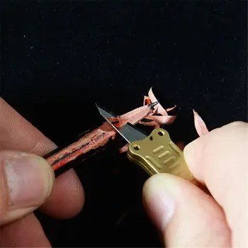 Kampiranje na prostem EOS Nož Medenina Preživetje Orodje Mini Žep 11# Pripomoček za Carving Nož Rezilo Prenosni Keychain Express Nož