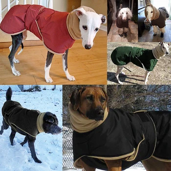 Super Toplo Debela Oblačila Za Pse, Nepremočljiva Pes Plašč Jakna Za Srednje Velike Pse Hrt Wolfhound Pastir Oblačila
