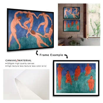 Matisse Povzetek znak Telesu, plakati, tiskanje platna slike wall art za dnevna soba dekor za spalnico estetske Umetnine