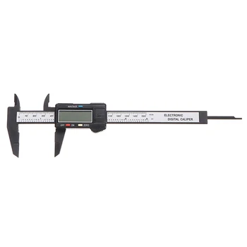 Črna/Srebrna Elektronski Vernier Kaliper za LCD Digitalno kljunasto merilo Mikrometer Merilnik Za Merjenje Orodja 6 Inch 150mm
