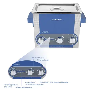 GT Sonic 3L Ultrazvočni Čistilec Kopel za Čiščenje Elektronskih Kirurški Deli Timer Nastavitve Temperature Čiščenje Pralni GT SONIC-P3