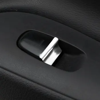 Xburstcar 7Pcs/Set ABS Chrome Avtomobilska Vrata, Okna Preklopite Dvigala Gumb Kritje Trim Nalepke za Nissan Navara 2017 2018 2019 2020