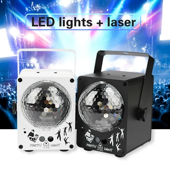 LED Disco, Laser Luči 60 Vzorcev DJ Glasba Aktivira Projektor Doma Stranka Poroko DJ Fazi RGB Razsvetljava Učinek