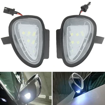 2Pcs Avto Pod LED Strani Ogledalo Mlaka Luči Svetilke za VW Golf GTi Cabriolet MK6