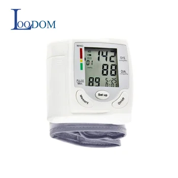 Loodom Samodejno Digitalno Sphygmomanometer LCD-Zaslon Zapestje Krvni Tlak Monito Srčni Utrip Stopnja Pulz Meter Ukrep Tonometer