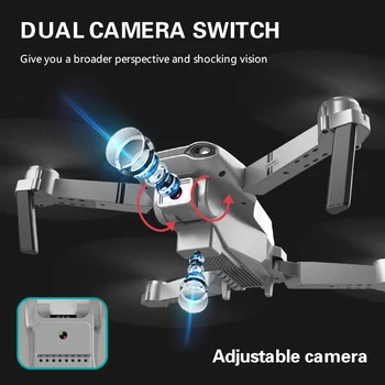 S602 4K Strokovno Brnenje Z Duanl Kamera, WIFI FPV Širokim Kotom Fotoaparata Zložljive Višina RC Quadcopter GPS Dron VS F3 Pro