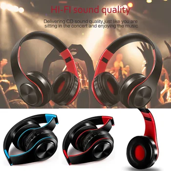 Zložljivi Nad Uho, HiFi Stereo Bluetooth 5.0 Brezžični Glasbeni Prenosne Slušalke 3.5 mm Slušalke Udobna Za nošenje