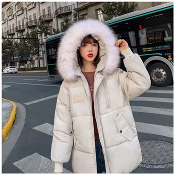 Moda za ženske zimsko jakno kratek 2020 novi korejski hooded majhne prešite suknjič svoboden ženska zimske jakne in plašči
