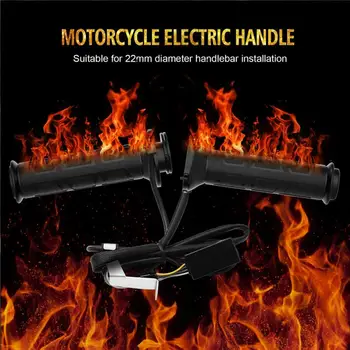 22 mm 50-70 ° C Pozimi Nadgradnjo Nastavljivo Krmilo Motocikla Električna Ogrevana Ročaj za Ogrevanje Oprijem Tople Roke Deli za motorno kolo