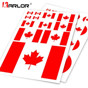 Kanadska Zastava Kanade Javor Avto Auto Motocikel Logotip Nalepko Set Nalepke Scratch Off Pokrov Ipad Notebook Laptop Priročno Avto Styling