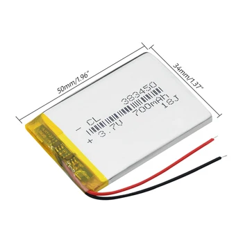 3,7 V 1000mAh 383759 za Polnjenje Lipo Baterija Litij-Polymer Li-Po baterija li ionska Baterija Lipo celic, GPS, MP3, MP4 Vožnje Diktafon