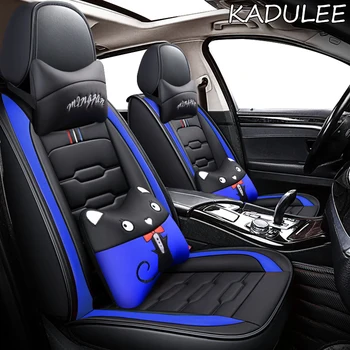 KADULEE usnjenih avtomobilskih sedežnih prevlek Za audi a3 8p 8l sportback v7 2007 v5 a4 b7 avant a6 c5 avant a5 a1 q2 q3 sedeži accessori