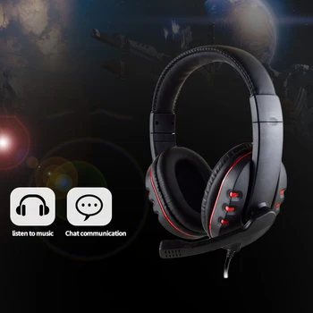 3,5 mm Žično Gaming Slušalke Stereo Surround Slušalke za PS4 Eno z Mic