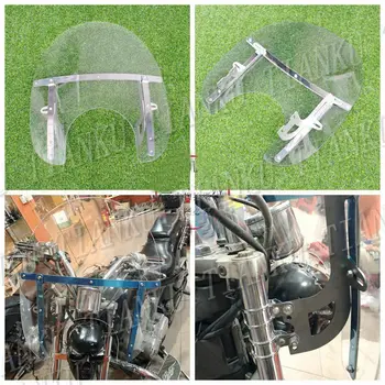 Motorno kolo Vetrobransko steklo vetrobransko steklo Za Kawasaki Vulcan Klasičnih VN 400 VN500 VN800 VN 900 1200 1500 1600 2000 Chopper Križarke