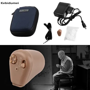 Kebidumei V uho Zvočne dodatne Opreme Mini Vejico glavo-telefoni Nevidno Glasnost Ojačevalec Zvoka Slušni Darilo for Old Men)