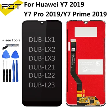 Za HUAWEI Y7 Y7 Pro Y7 Prime LCD-Zaslon, Zaslon na Dotik, Računalnike Za Huawei Y7 Prime LCD Z Dotik 2017 2018 2019