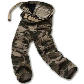 Mens Vojaške Vojske Prikrivanje Tovora Pants, velikost M-XXXL Multi-žep Kombinezon Hlače taktično za Moške Dolge Hlače