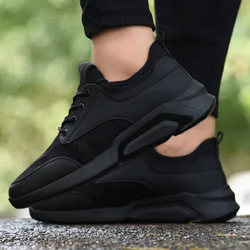 Nove superge Moških black Tekaški športni copati prostem Dihanje anti-skid jogging čevlji za lahke, odporne na obrabo Potovanje čevlji