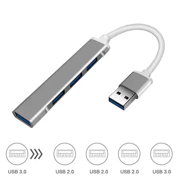 USB C 3.0 HUB 2.0 4 Port Multi Splitter Adapter Za Xiaomi Lenovo Macbook Pro Air PC Računalnik, Prenosnik Prenosniki Dodatki