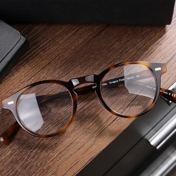 Ov5186 Letnik optična očala okvir žensk in moških branje Krog Polarizirana očala