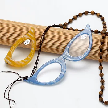 VCKA Mačka oči moda Zložljiva Obravnavi Očala Moški Ženske Prenosna Zložljiva Očala za Presbyopia +1.0 1.5 2.0 2.5 3 3.5 4.0