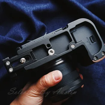 Ročaja Nosilec Za Canon EOS R6 Hitro Sprostitev L Ploščo Lesa, Ročno Izdelani