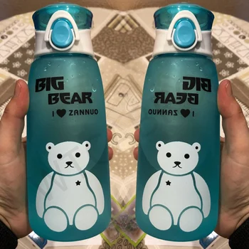500 ml Waterbottle Otroci Odrasli Vrča Za Vodo Neprepustni Herbalife Športna Šola Prenosni Plezanje Big Bear Zdravih Vodnih Steklenice