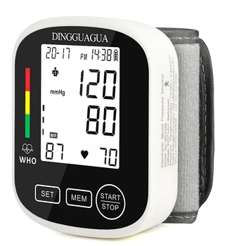 Manšeta za Zapestje Sphygmomanometer Digitalni Krvi Presure Meter Monitor Srčnega utripa Utrip Tonometer Doma Elektronski Samodejno BP Monitor