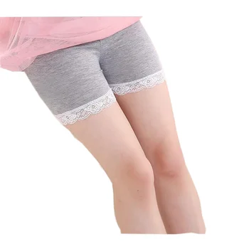 2016 poletje dekle varnost hlače, spodnje perilo čipke Mehko bombažno navaden barvni design spodnje perilo, udobno spodnje hlače boxer hlačke dekle kratek