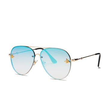 Nove blagovne Znamke, Modni Oblikovalec sončna Očala za Ženske, za moške Prevelik Pilotni sončna očala Za Ženske Luksuzni Odtenki 2019