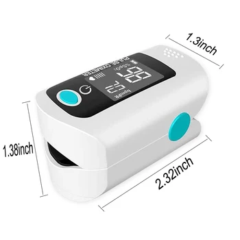 Digitalni Prsta Impulz Oximeter SPO2 PR Prst Srčnega utripa Strokovno Srčni utrip Krvi Kisik Nasičenost Meter
