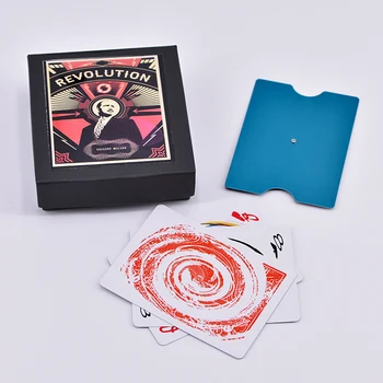 Revolucija (Prevara in Online Navodila) Magic Trick Čarovnik Blizu opremo Prevara Komedija Spin Kartico na konico Prsta Magia