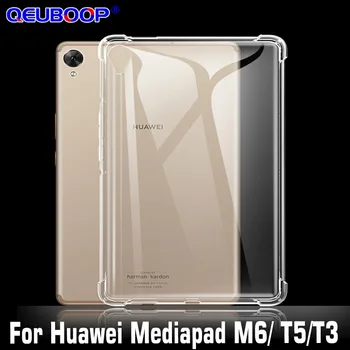 Pregledna Hrbtni Pokrovček Za Huawei MediaPad M6 Pro 10.8 8.4 Anti-padec Soft Shell Za MediaPad T3 7.0 8.0 T5 10