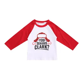 2020 Božič Malčka, Fant, Fant T-majica z Dolgimi Rokavi Rdeče Črke Natisni Puloverju Otroška Oblačila Vrh