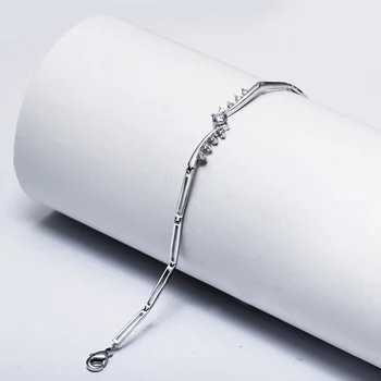 15.5+2 cm dolžina elegantno belo zapestnice hitra dostava darilo za rojstni dan trendovski nakit nakit Lepo Zapestnico & bangle
