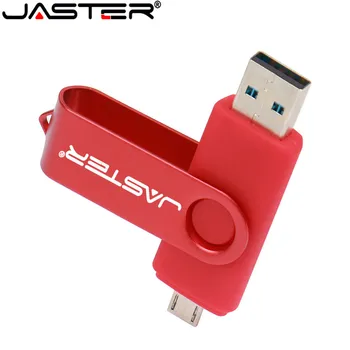 JASTER Pisane OTG USB 2.0 Flash pendrive 64GB 128GB 32GB Pen drive Micro 8GB 16GB USB Flash Drive Za Računalnik/Android Telefon