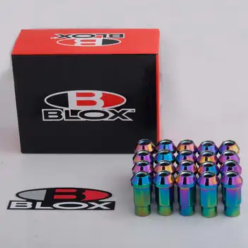 Blox Kovanega Aluminija Dirke Matice Kolesa Lug Matica M12x1.25 / M12x1.5 L: 50 mm (20PCS/Set) HU-BLOX750