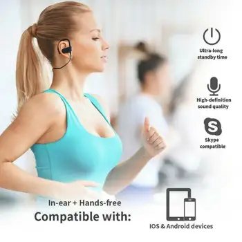 Bluetooth 5.0 Šport Slušalke Brezžične Slušalke Mini-Uho Čepkov Stereo Glasbe, Slušalke Nepremočljiva 2019