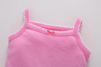 2020 Poletje Baby Dekle jumpsuit brez Rokavov Candy Barve oblačil za dojenčka dekleta 5pcs Dojenčki Princesa clothings Novorojenčka Cute Pižamo
