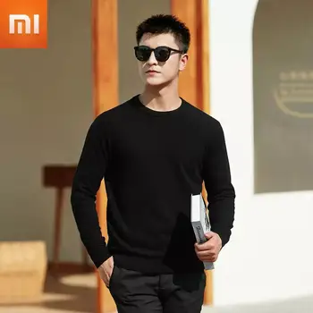 Xiaomi Classic Moške Toplo Debele Plesti Pulover Krog Vratu Proti-vrat Moški Pulover Visoke Kakovosti Mijia Youpin Bombaž Volna Outwear