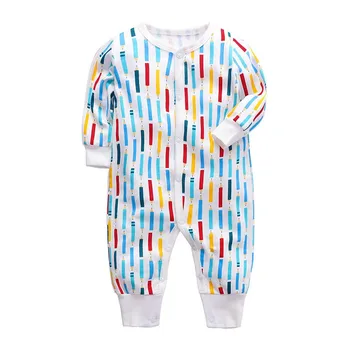 Dojenčka jumpsuit newborn baby romper fantje dekleta z dolgimi rokavi 3 6 9 12 18 24 mesecev malčka otroci oblačila