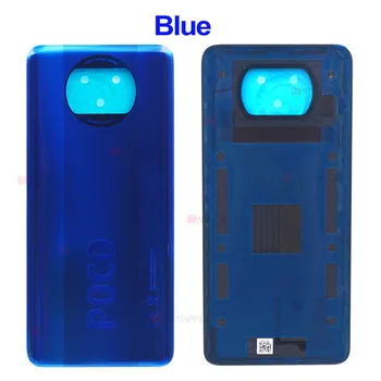 Za Xiaomi Poco X3 NFC Pokrovček za Baterijo Nazaj Steklena Zadnja Vrata Stanovanja Primeru POCO X3 Nazaj Plošče PocoX3 Pokrovček Baterije Z Lepilom