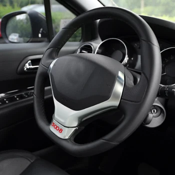 Malo Spremembe avto Volan Tiste Nalepke, ABS Chrome Kritje Nalepke Za Peugeot 3008 2012 2013 dodatki