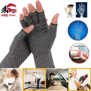 1 Par Stiskanje Rokavice Strani Wrist Brace Podporo Artritis Bolečine, Lajšanje Tople Roke Skupno Lajšanje Bolečin Podpora Za Zapestje