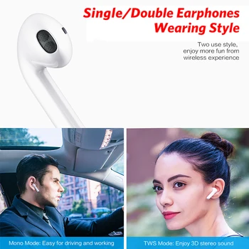 Bluetooth 5.0 Slušalke Mini Čepkov i9S TWS Pametne Brezžične Slušalke s Polnjenjem Polje Slušalke